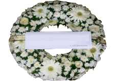 Multi White Flowers Wreath